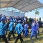 Kontingan FORMI Kab. Sidoarjo mengikuti devile peserta