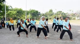 Latihan bersama Satria Nusantara Cabang Candi