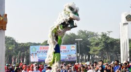 Atraksi barongsai memukau penonton