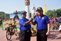 Bupati Sidoarjo H. Saiful Ilah S.H M.Hum (kanan) bersama Ketua Umum FORMI Sidoarjo H. MG. Hadi Sutjipto, S.H., MM. (kiri)