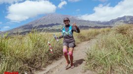 Graceline Delfarona di Gunung Rinjani 
