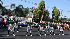 Senam kreasi lontong kupang untuk pertama kalinya ditampilkan pada peresmian Kampung Olahraga Rekreasi FORMI