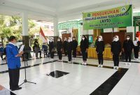 Pengukuhan pengurus AYS oleh Ketua Umum FORMI Kab. Sidoarjo H. MG. Hadi Sutjipto