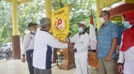 Sayuti menerima bendera pataka PORPI