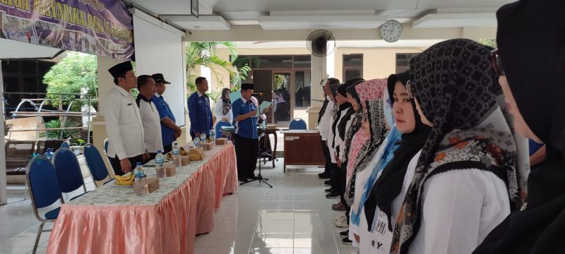Prosesi pengukuhan pengurus Kampung Olahraga Masyarakat oleh Ketua Umum KORMI Kabupaten Sidoarjo H. MG. Hadi Sutjipto, S.H., M.M. 
