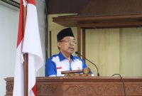 Ketua Umum KORMI Kab. Sidoarjo, H. MG Hadi Sutjipto, S.H., M.M. memberikan arahan dalam rapat pleno.