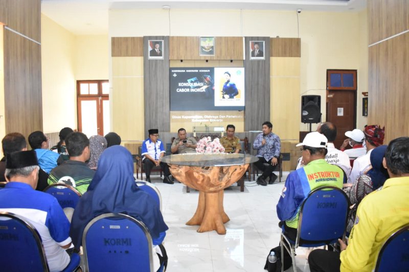 Rapat Konsolidasi Inorga 2026 yang digelar di Kantor Disporapar Kab. Sidoarjo, Selasa (21/4/2026).