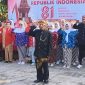 Upacara bendera HUT ke-81 Kemerdekaan Republik Indonesia di Lapangan Balai RW 06 Magersari.