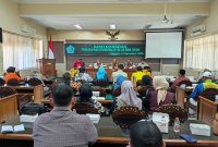 Rapat koordinasi di ruang rapat Delta Karya dipimpin Ketua KORMI Kab. Sidoarjo MG Hadi Sutjipto.